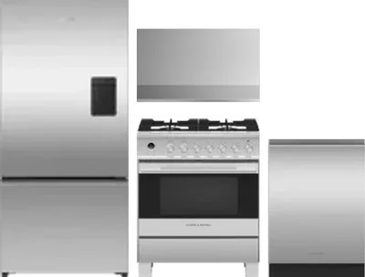 4 Piece Package Includes Refrigerator, Range, Hood And Dishwasher